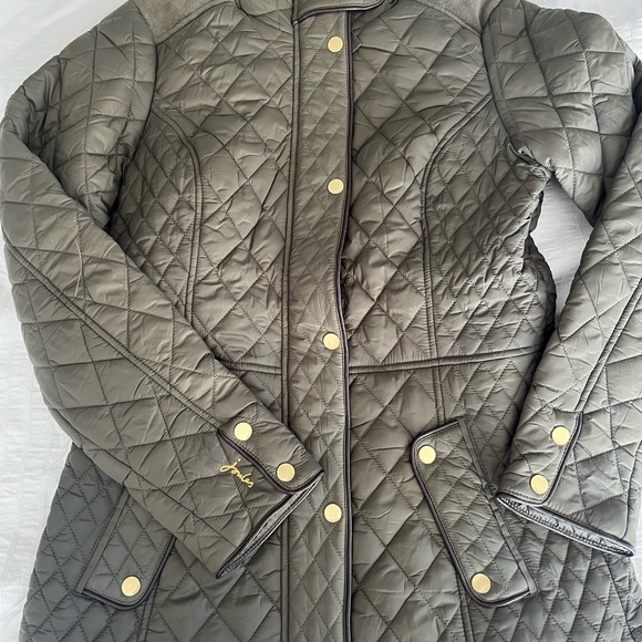 Womens Joules Newdale Quilted Jacket, Olive Green, NWT - Picture 2 of 7